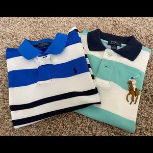 Boys Polo shirts- Size-7- Blue and White